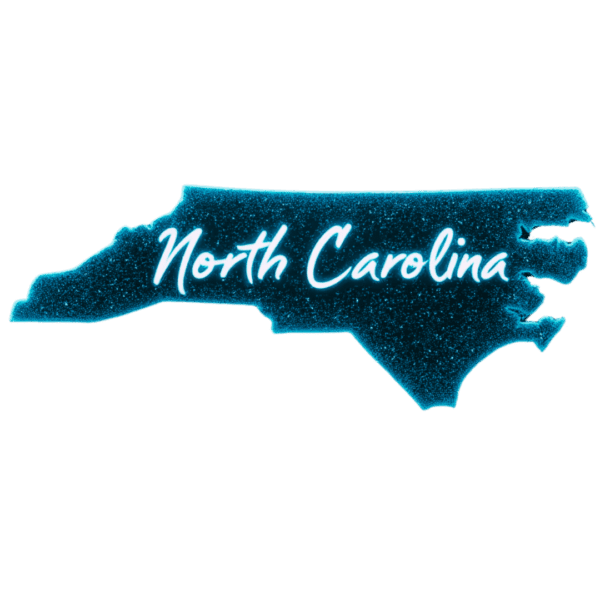 "Dark Image of Fiber Optic Internet Represented as the State of North Carolina"